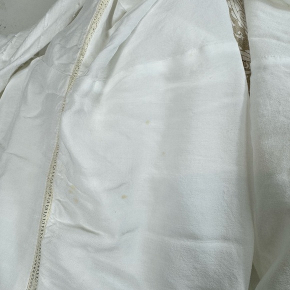 Revolve Tularosa Size Medium Lou Short Sleeve V Neck Midi Dress White Sundress - Picture 11 of 13